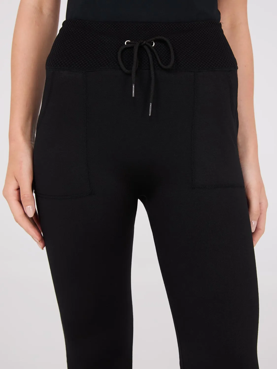 Seamless Leggings With Drawstring Waistband sold by Suzy Shier product image thumbnail 3