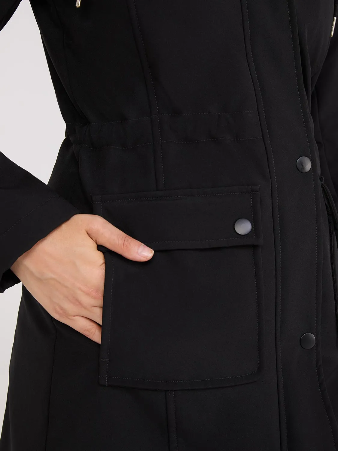 Softshell Hooded Jacket sold by Suzy Shier product image thumbnail 4