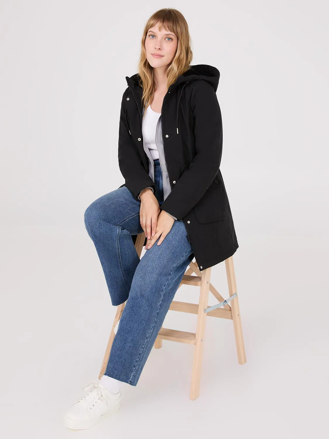 Softshell Hooded Jacket sold by Suzy Shier product image thumbnail 2