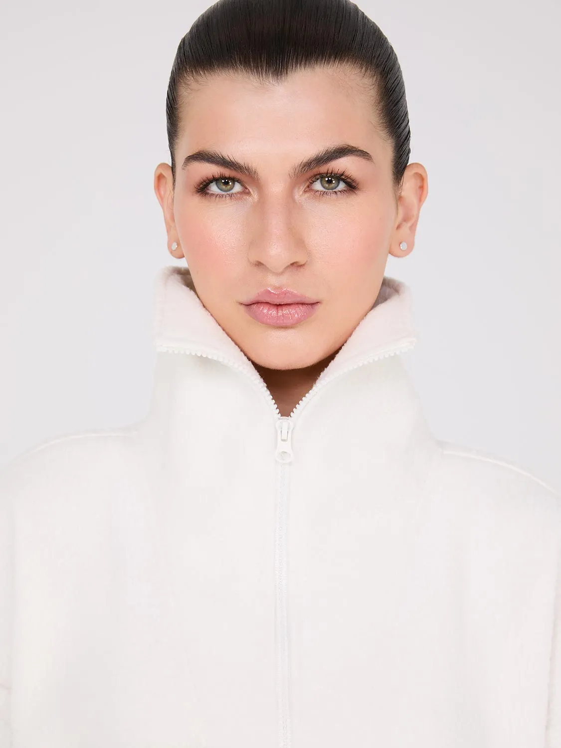 Zip-Front Sherpa Sweater sold by Suzy Shier product image thumbnail 3