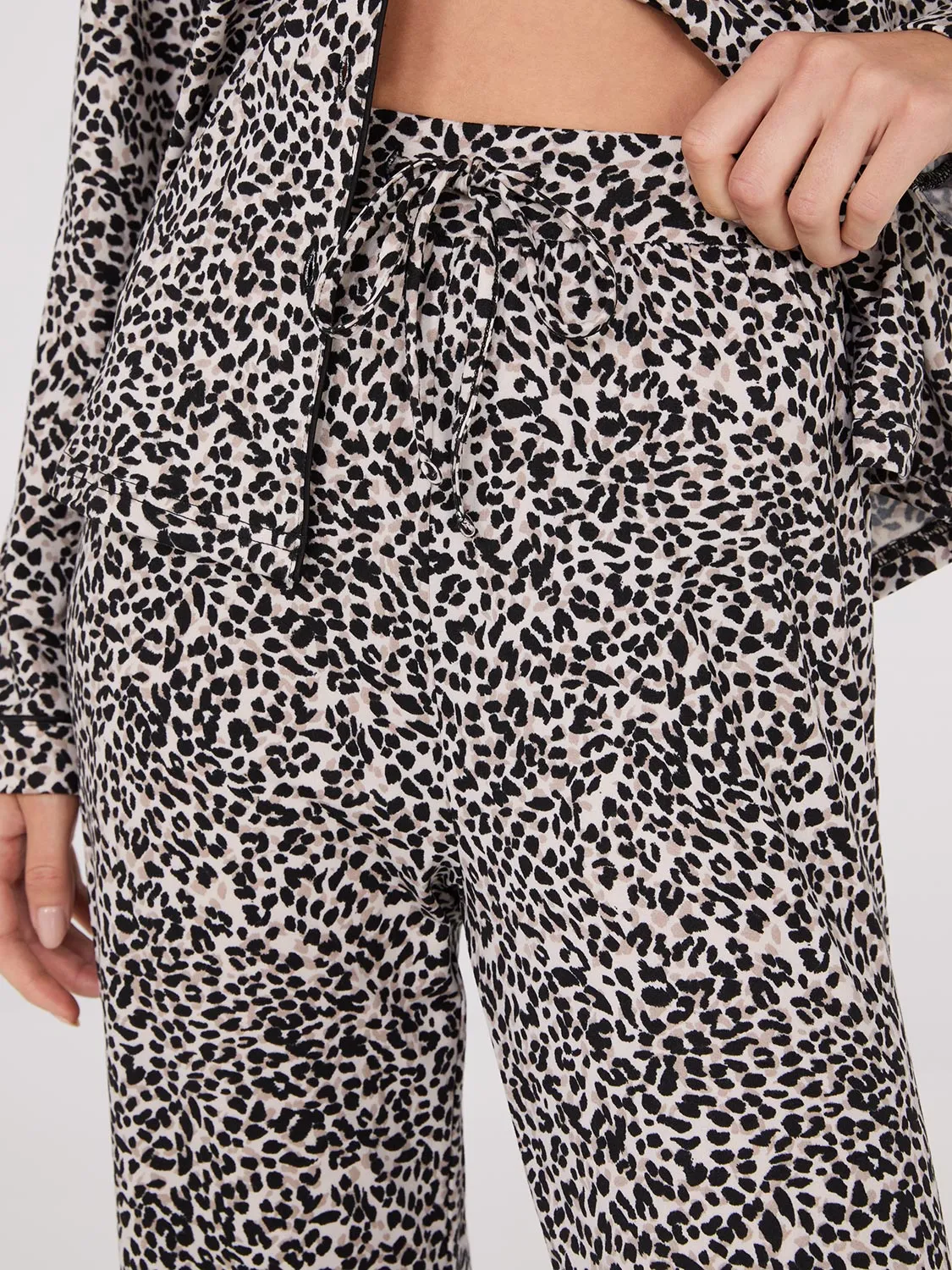 Animal Print Button-Down Pajama Set sold by Suzy Shier product image thumbnail 5