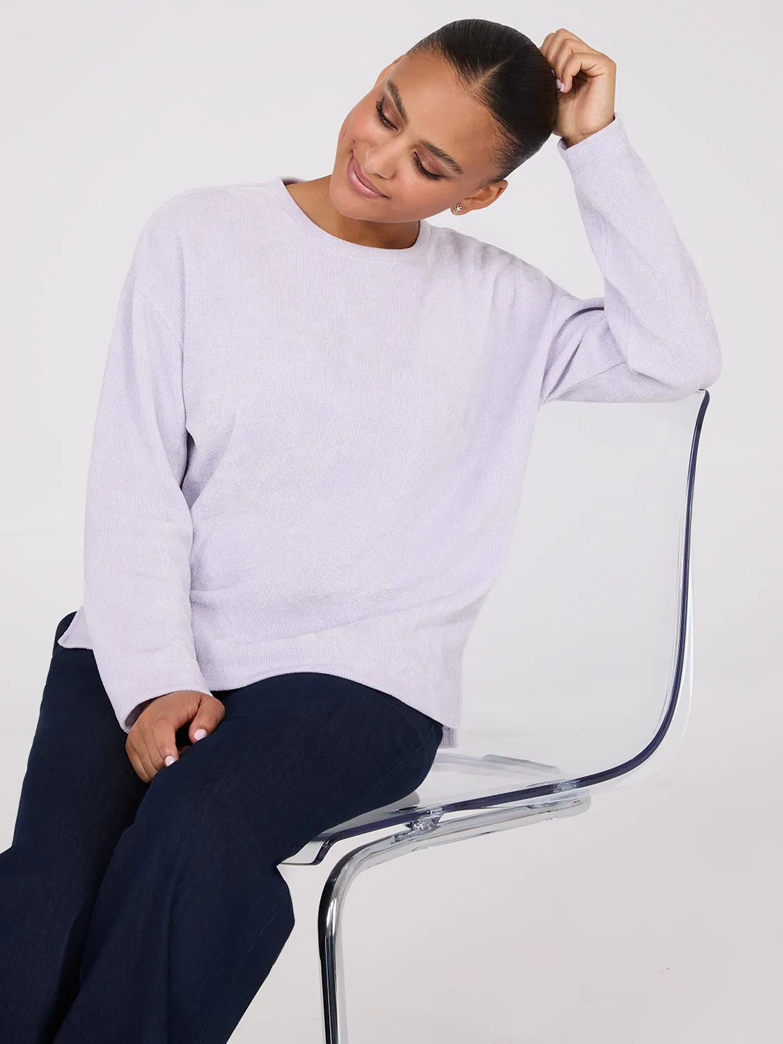 Drop Shoulder Chenille Top sold by Suzy Shier product image thumbnail 3