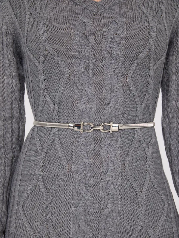 Stretch Metal Belt With Closure Hooks sold by Suzy Shier