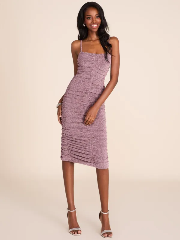 Sweetheart Ruched Knee Length Dress sold by Suzy Shier