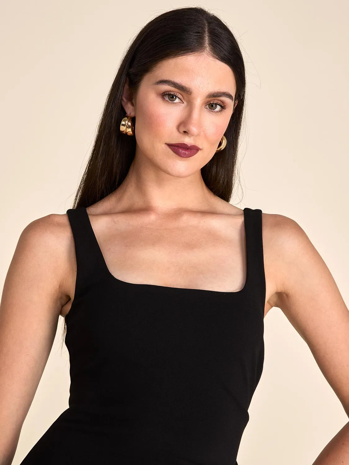 Scoop Neck Fitted Midi Dress sold by Suzy Shier product image thumbnail 3