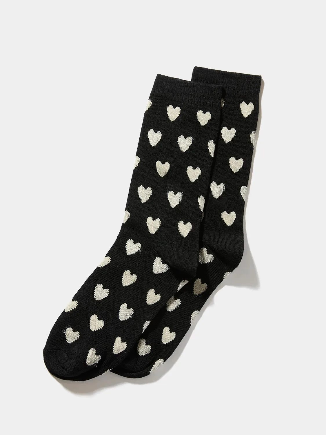 Sparkle Heart Crew Socks sold by Suzy Shier
