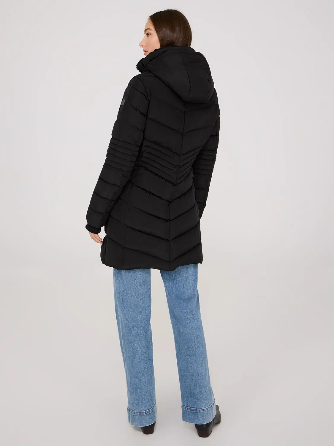 Mid-Length Hooded Puffer sold by Suzy Shier product image thumbnail 4