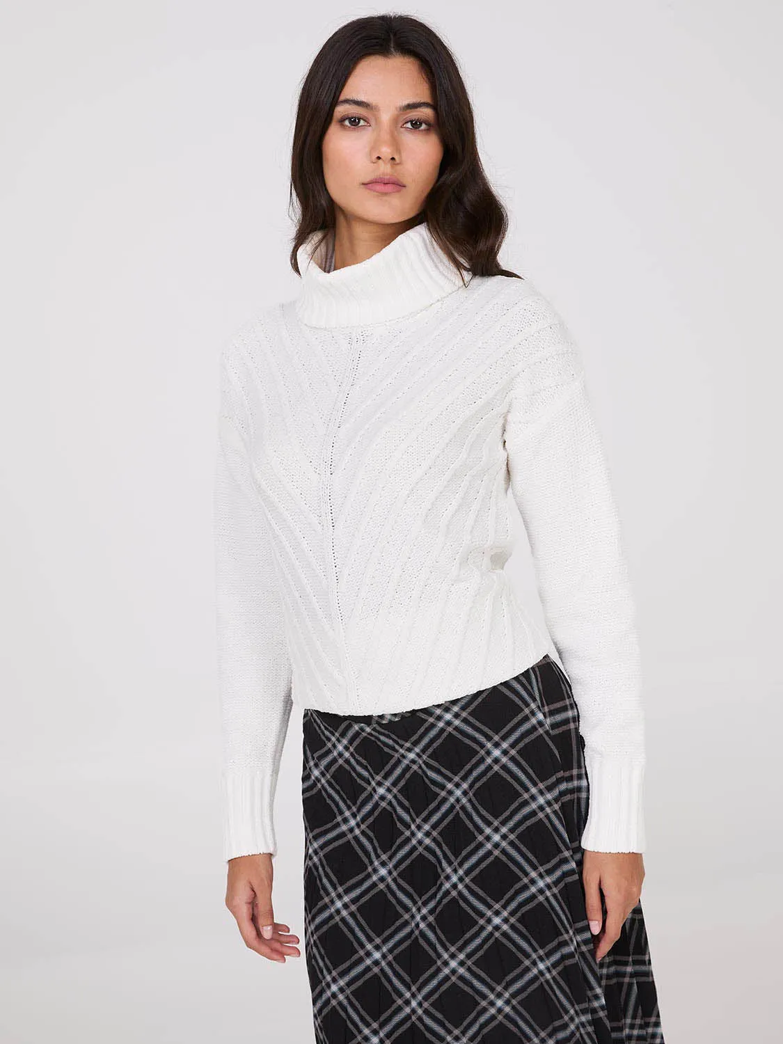 Cowl Neck Chenille Sweater sold by Suzy Shier