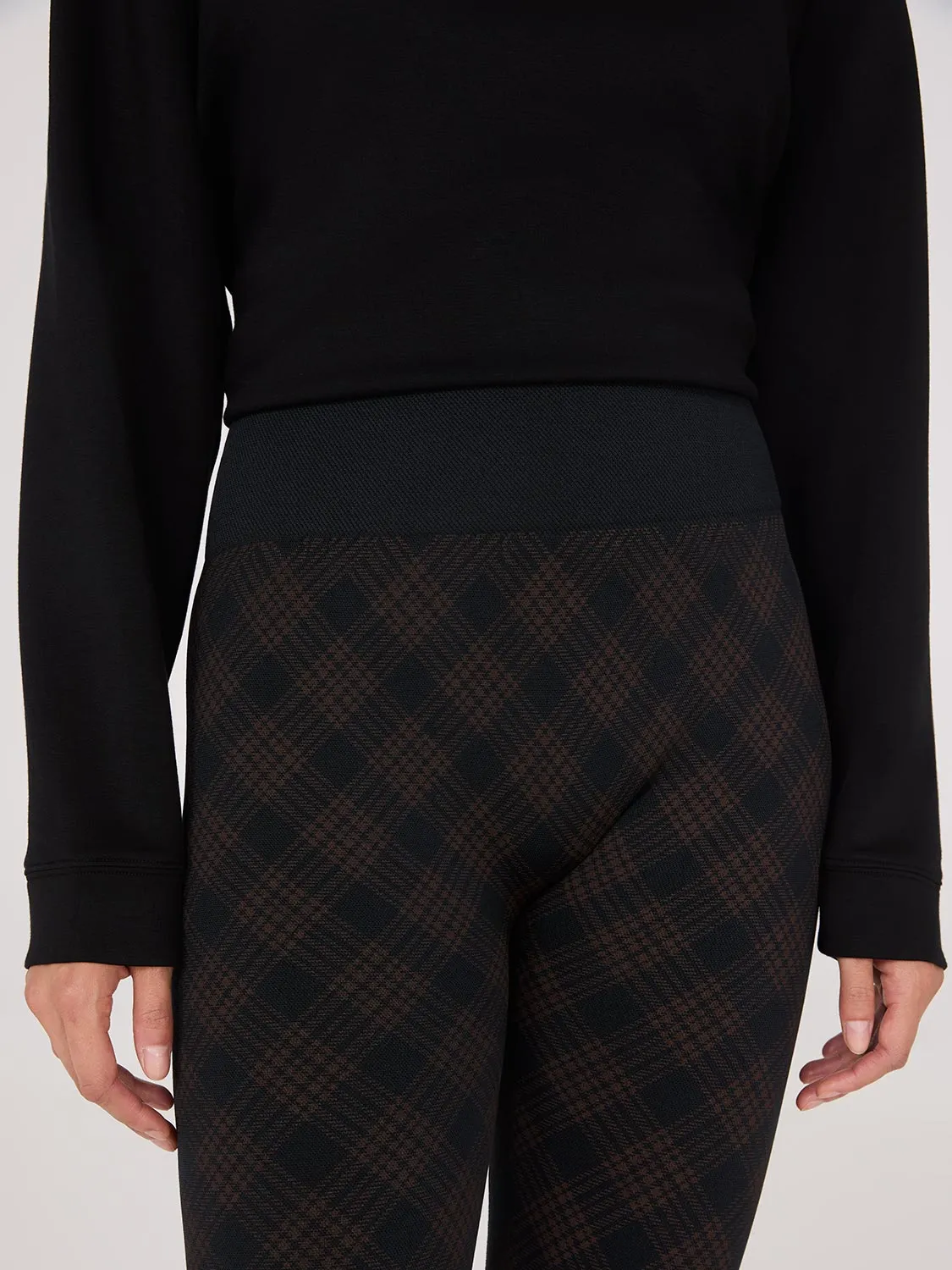 Plaid Print Fleece Lined Leggings sold by Suzy Shier product image thumbnail 2