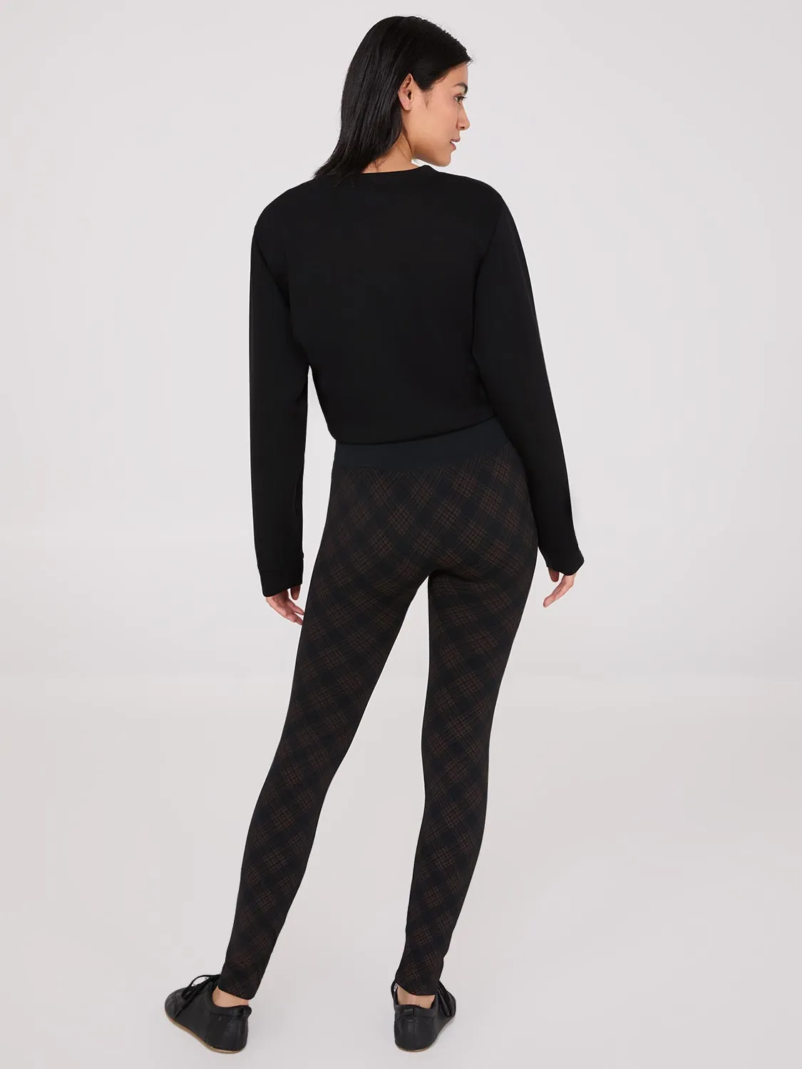 Plaid Print Fleece Lined Leggings sold by Suzy Shier product image thumbnail 4