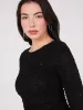 Sequin Boucle Peplum Top sold by Suzy Shier