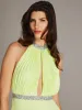 Halter Top Chiffon Gown sold by Suzy Shier