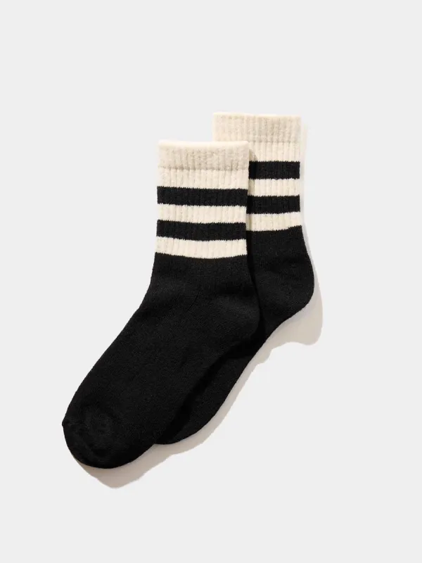 Striped Cuff Quarter Socks sold by Suzy Shier