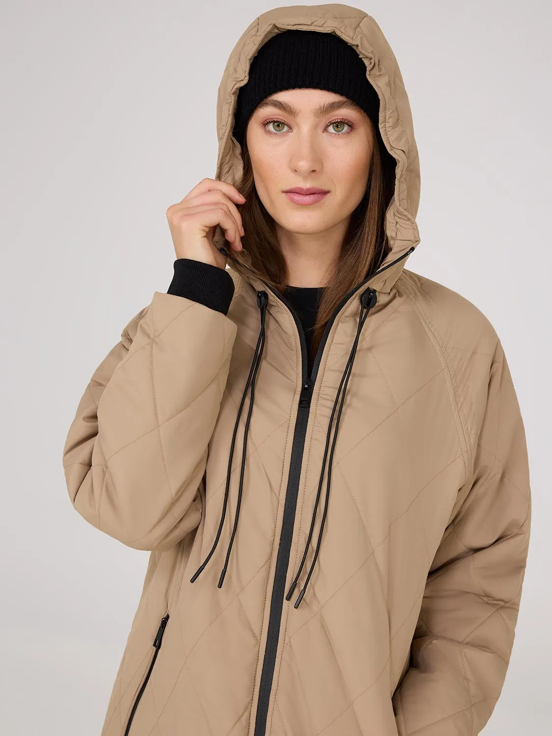 Diamond Quilted Puffer sold by Suzy Shier product image thumbnail 2