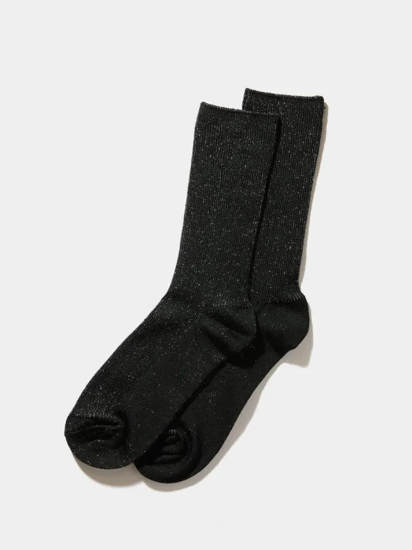 Metallic Crew Socks sold by Suzy Shier