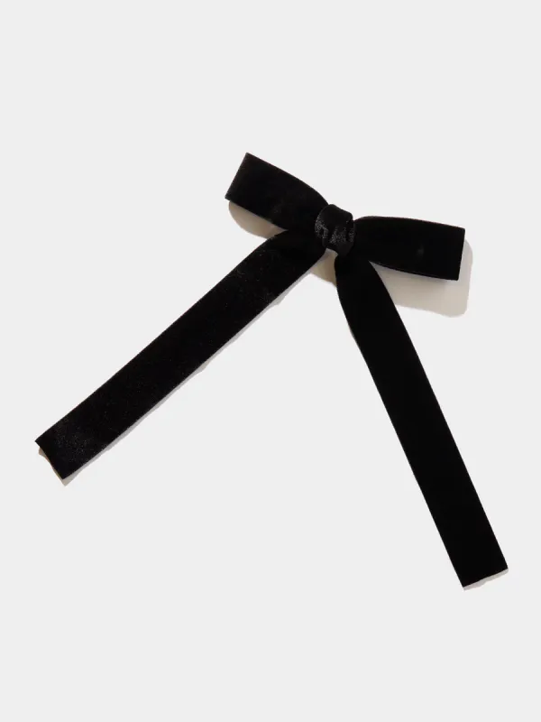 Velvet Bow Hair Clip sold by Suzy Shier