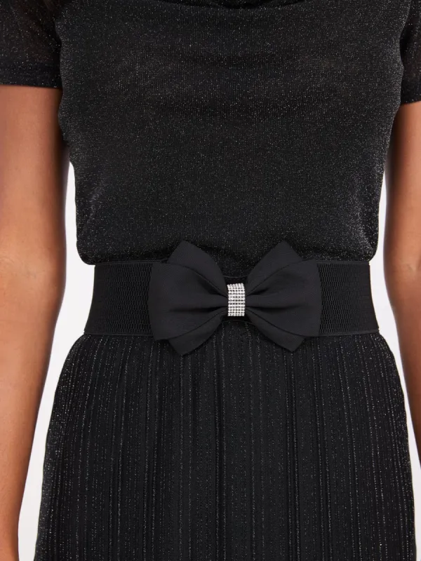 Stretch Belt With Bow sold by Suzy Shier