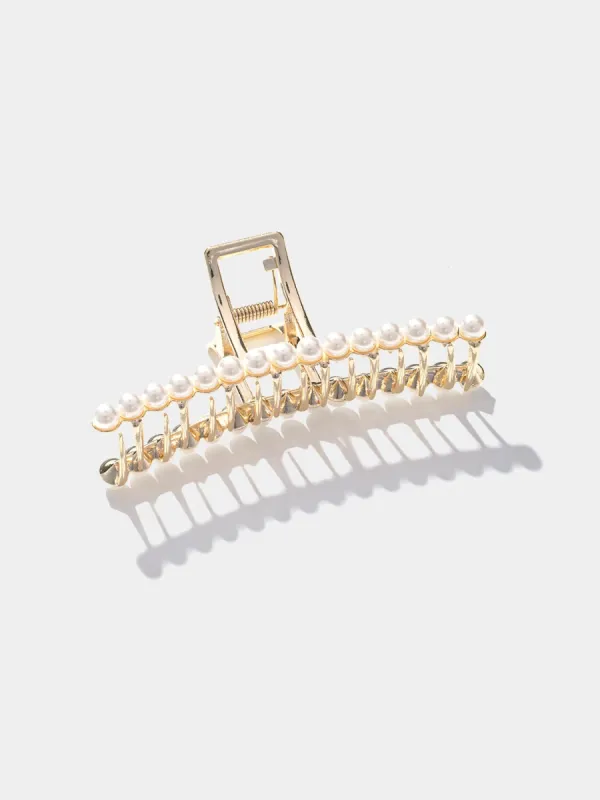Metal Claw Clip With Pearls sold by Suzy Shier