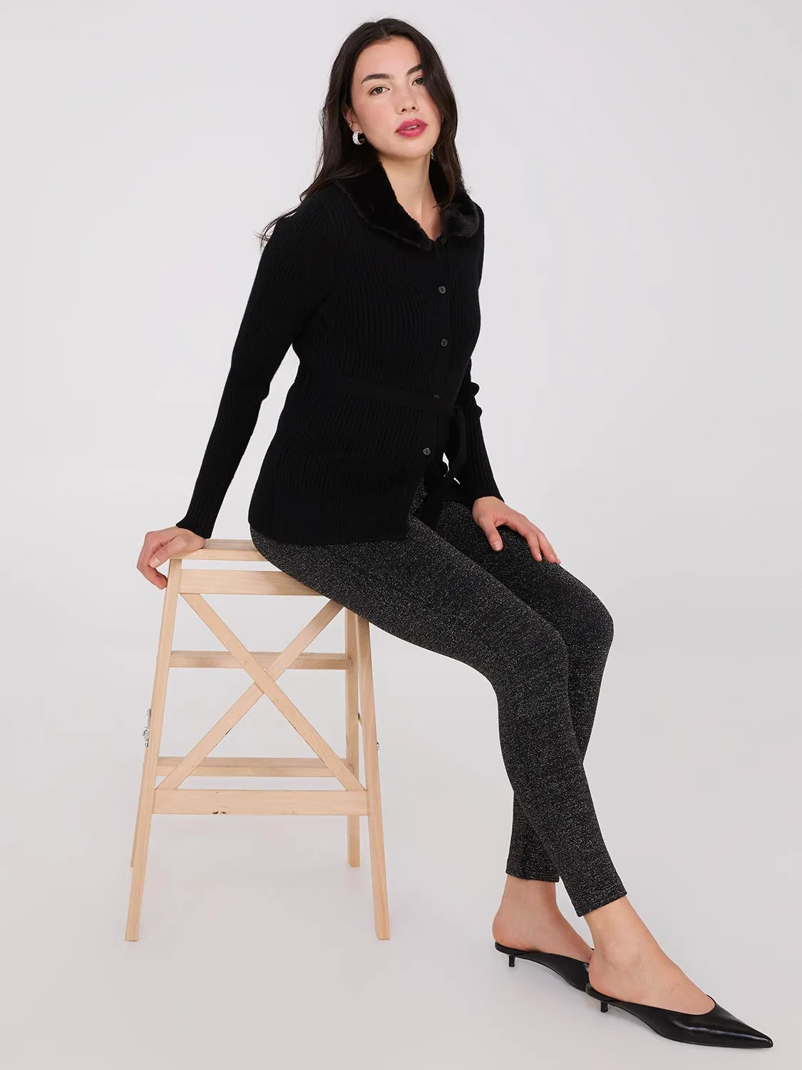 Shimmer Seamless Leggings sold by Suzy Shier