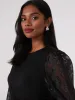 Leopard Print Balloon Sleeve Crepe Top sold by Suzy Shier
