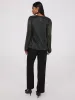 Metallic Plisse Mesh Top sold by Suzy Shier