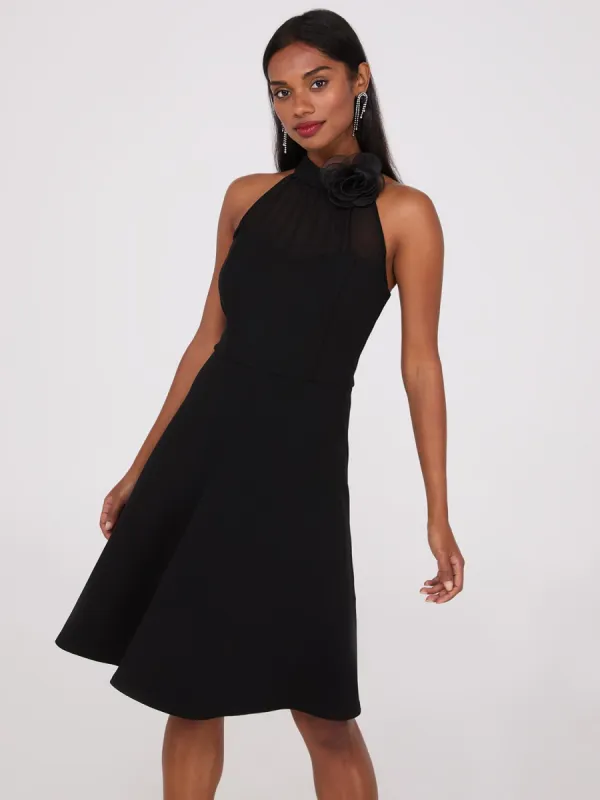 Fit & Flare Halter Neck Dress sold by Suzy Shier