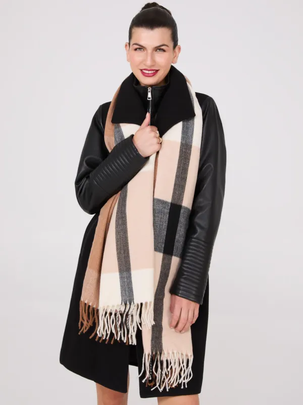 Soft Brushed Plaid Scarf sold by Suzy Shier