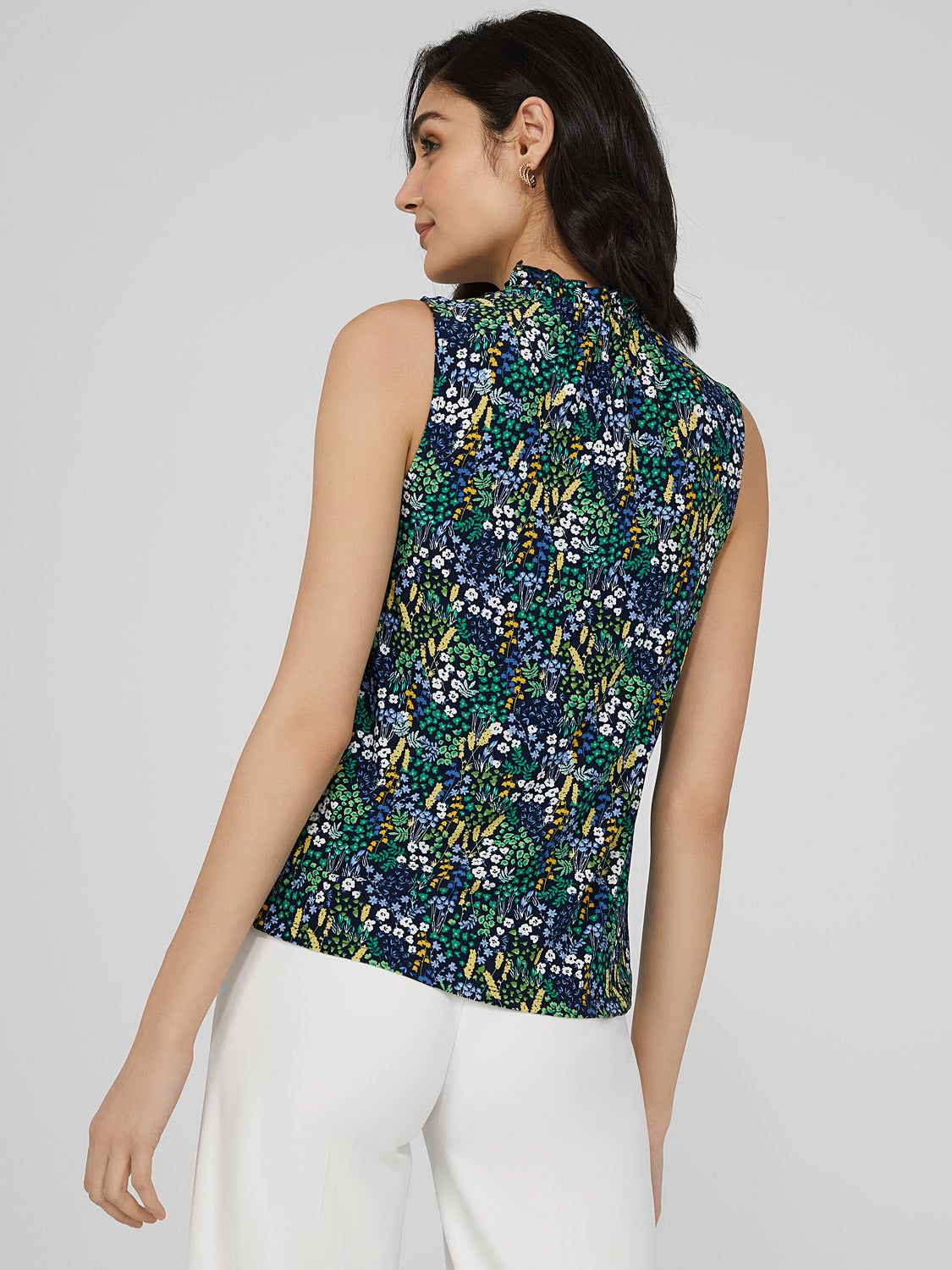 Sleeveless Ruffled Neck Top sold by Suzy Shier product image thumbnail 4