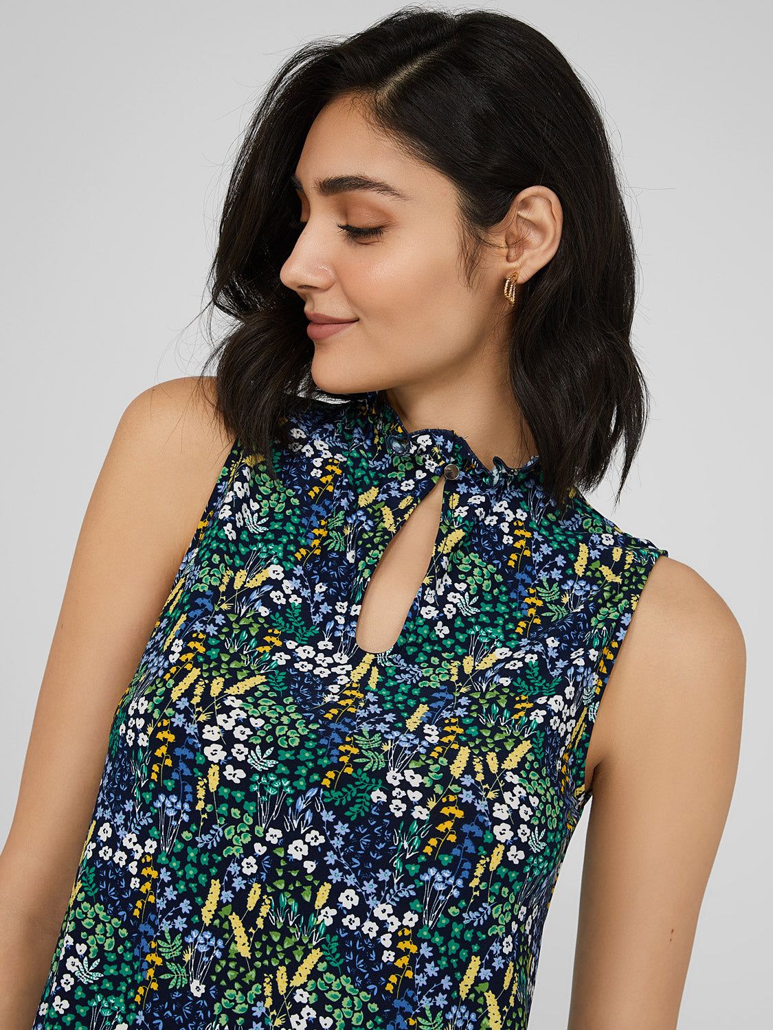 Sleeveless Ruffled Neck Top sold by Suzy Shier product image thumbnail 2