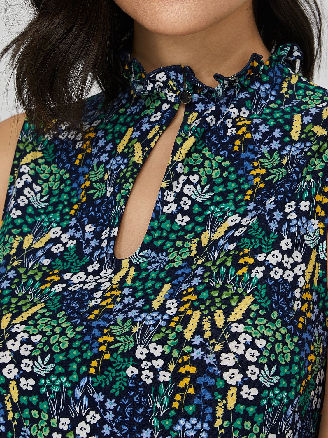 Sleeveless Ruffled Neck Top sold by Suzy Shier product image thumbnail 5