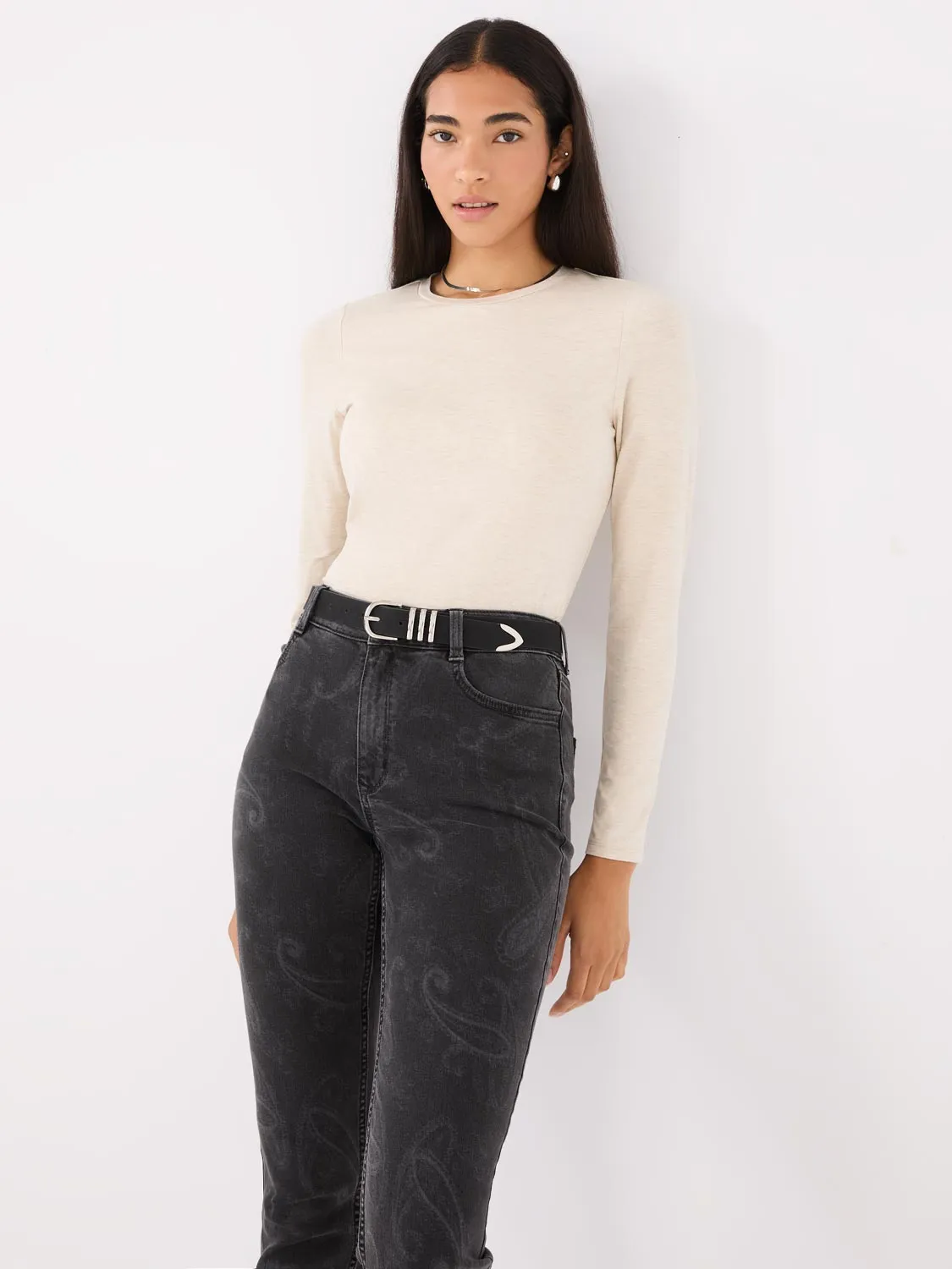 Thin Faux Leather Belt sold by Suzy Shier product image thumbnail 2