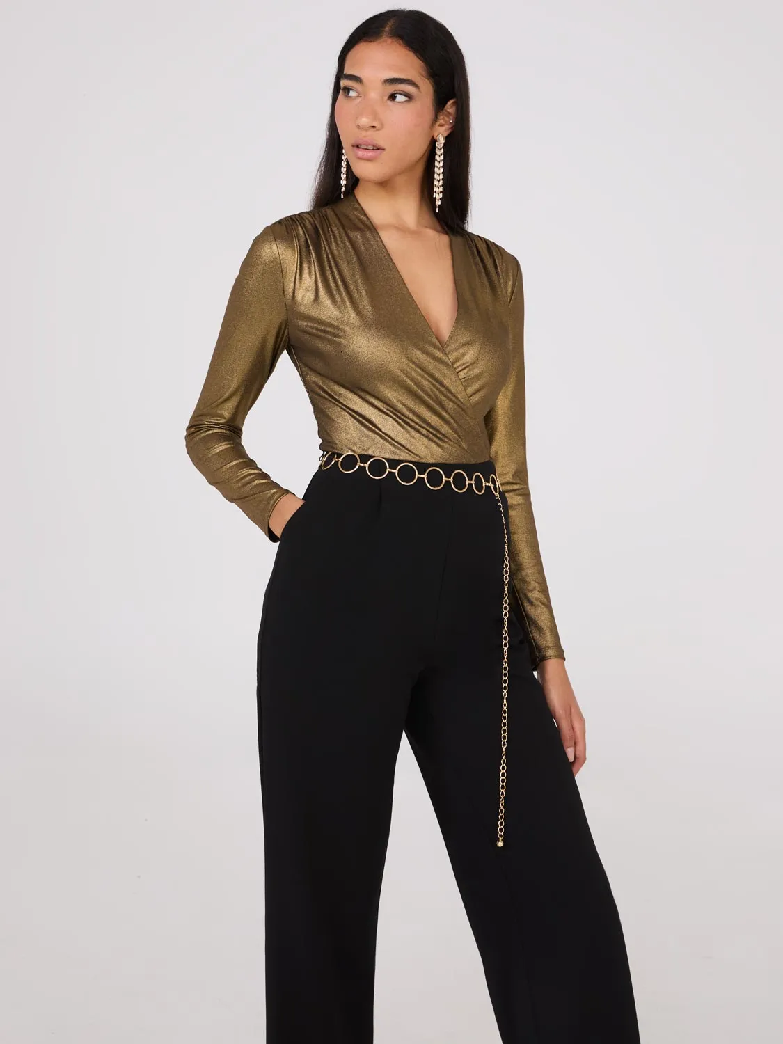 Loop Rhinestone Belt sold by Suzy Shier product image thumbnail 2