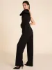 One-Shoulder Jumpsuit With Bow sold by Suzy Shier