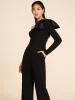 One-Shoulder Jumpsuit With Bow sold by Suzy Shier