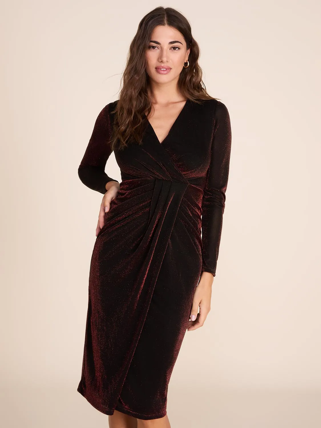 Crossover Wrap Dress sold by Suzy Shier product image thumbnail 2