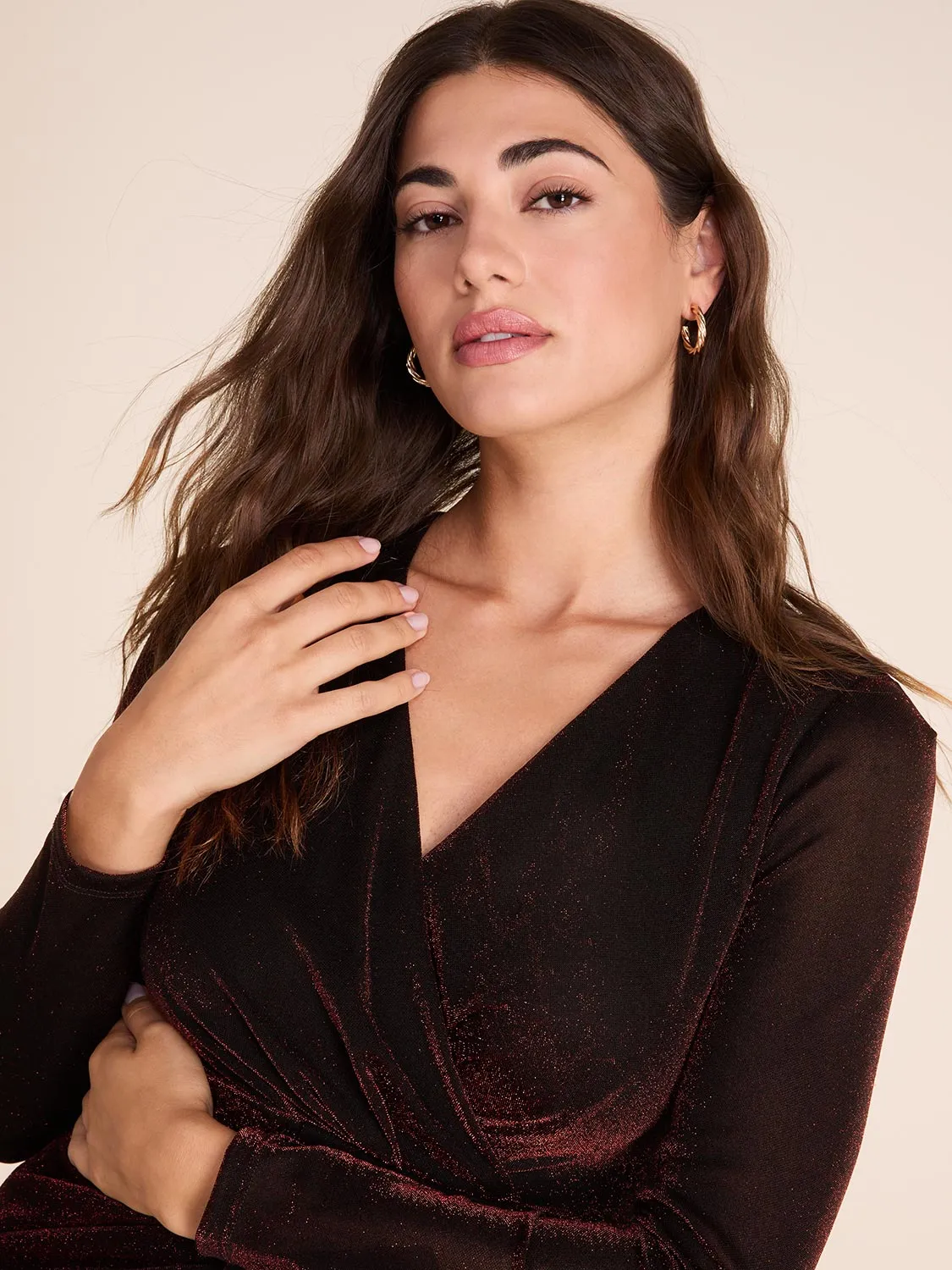 Crossover Wrap Dress sold by Suzy Shier product image thumbnail 3