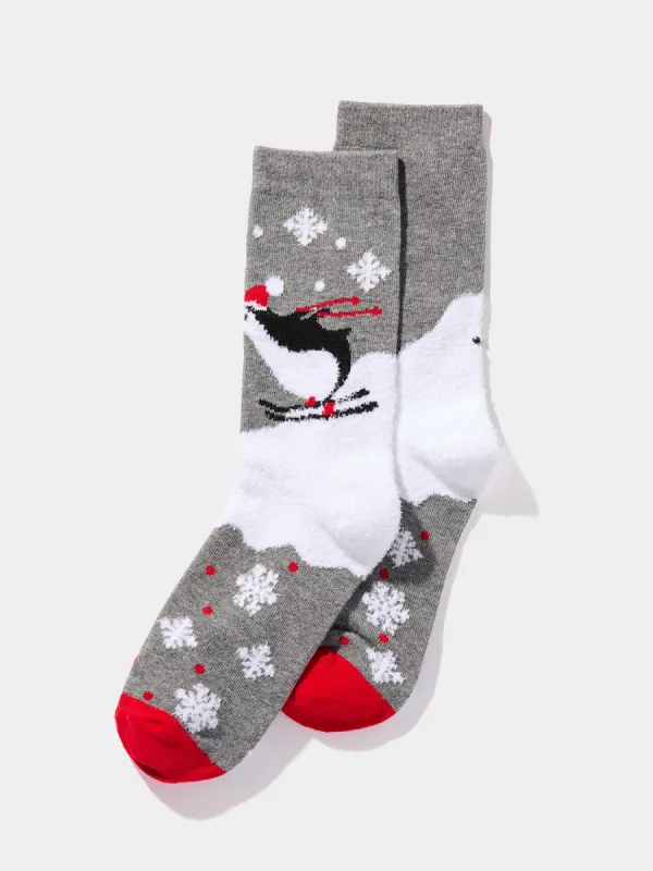 Penguin Christmas Socks sold by Suzy Shier