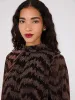 Glitter Jacquard Mock Neck Top sold by Suzy Shier