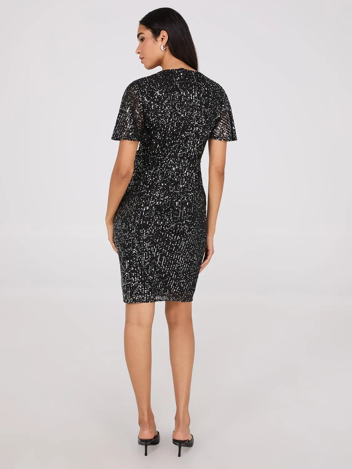Sheath Sequin Dress sold by Suzy Shier product image thumbnail 4