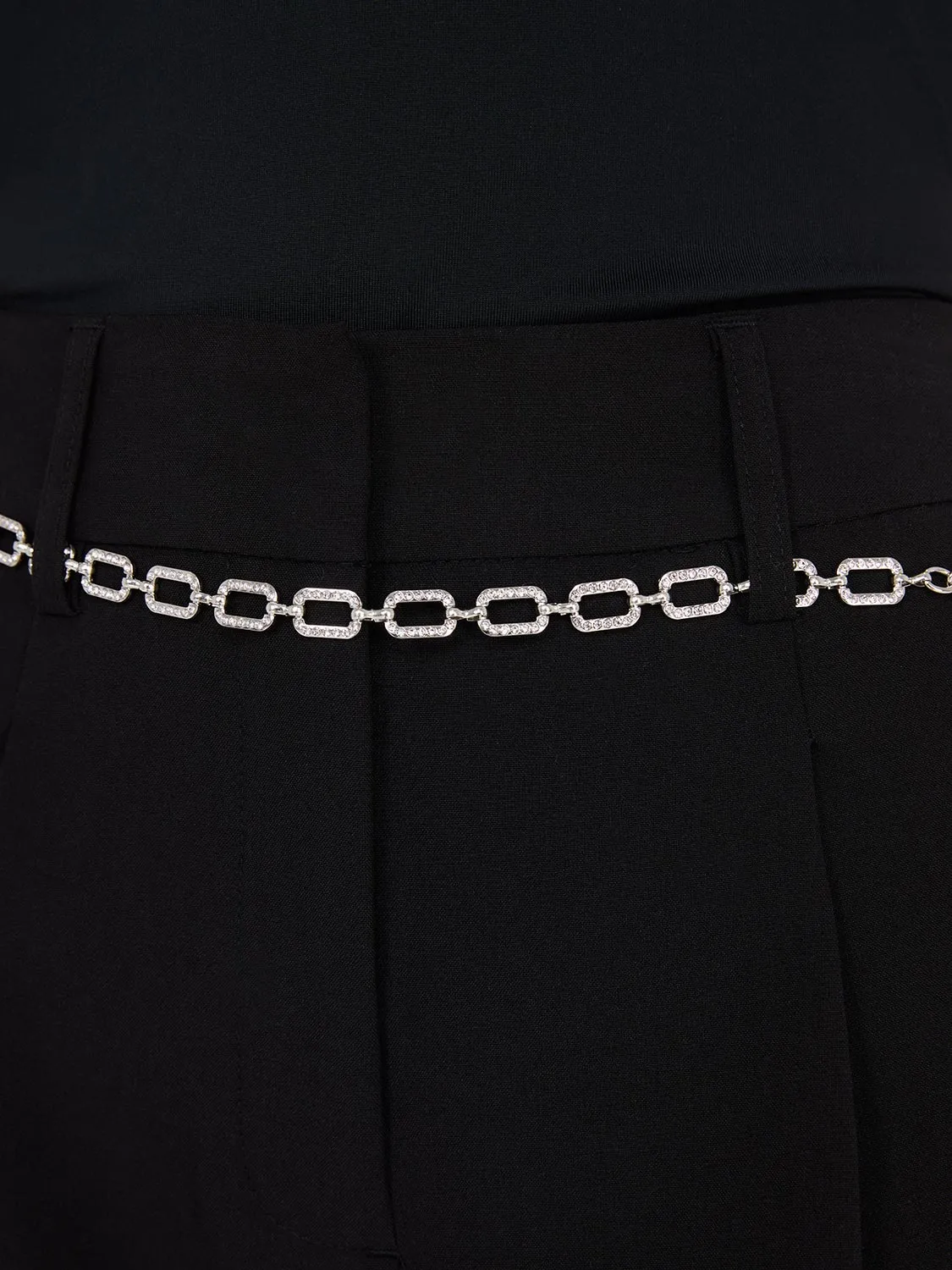 Rhinestone Chain Belt sold by Suzy Shier product image thumbnail 3