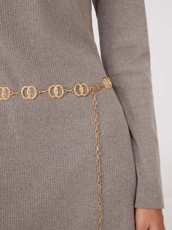 Metal Loop Chain Belt sold by Suzy Shier