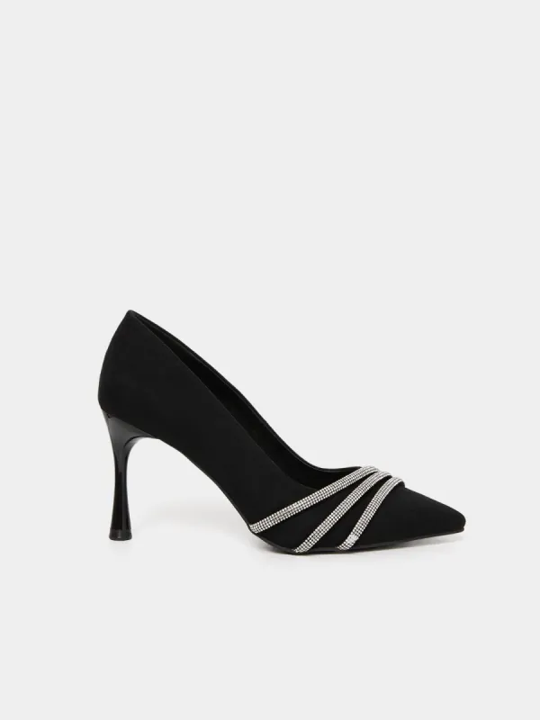 Suede High Heel Pump sold by Suzy Shier