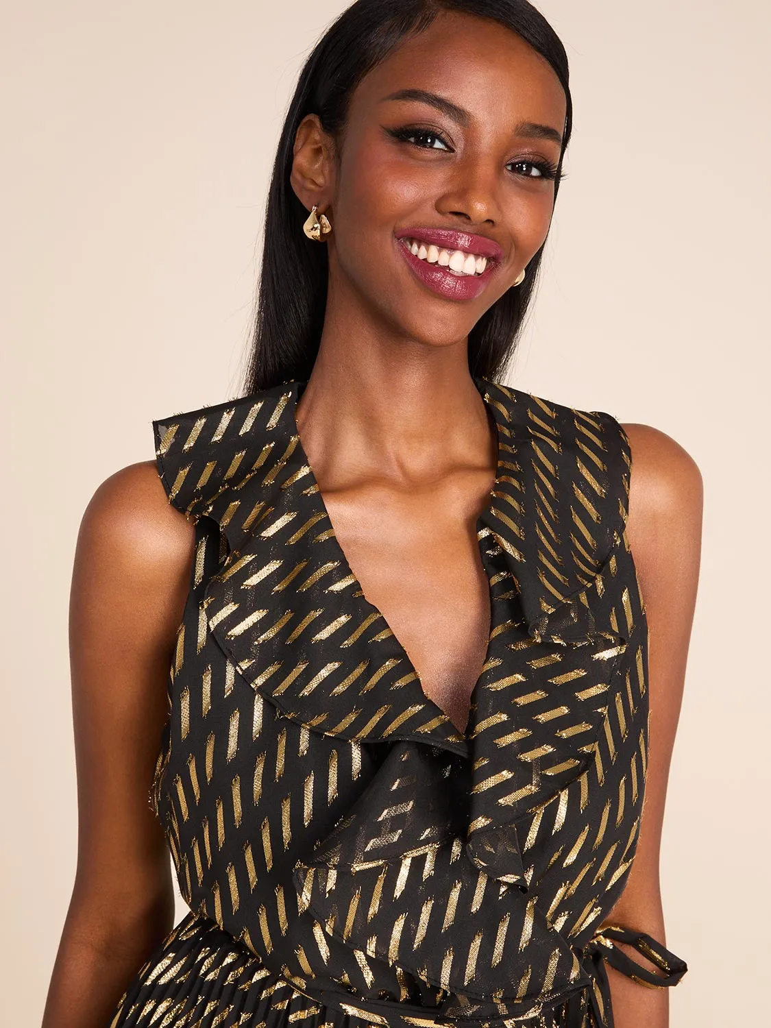 Chiffon Fit & Flare Midi Dress sold by Suzy Shier product image thumbnail 2