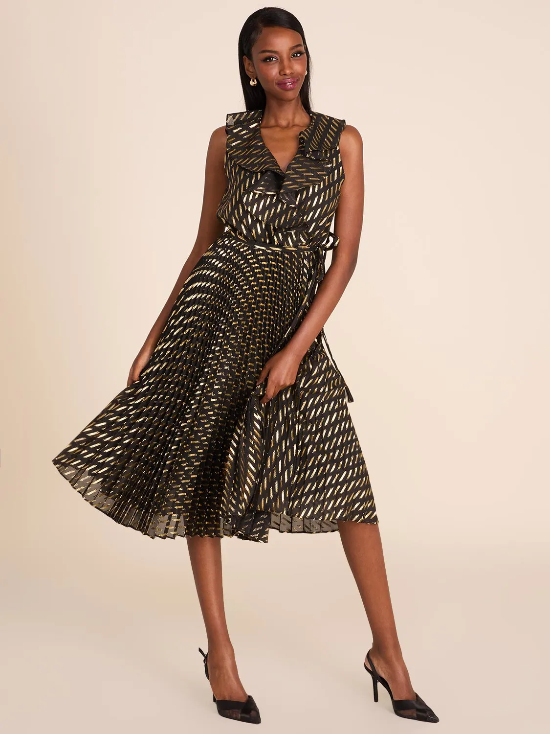 Chiffon Fit & Flare Midi Dress sold by Suzy Shier