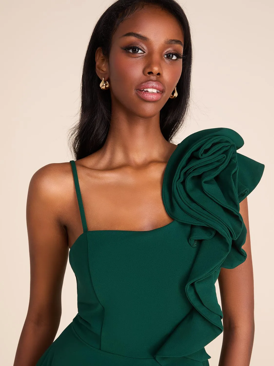 One-Shoulder Fit & Flare Mini Dress sold by Suzy Shier product image thumbnail 3