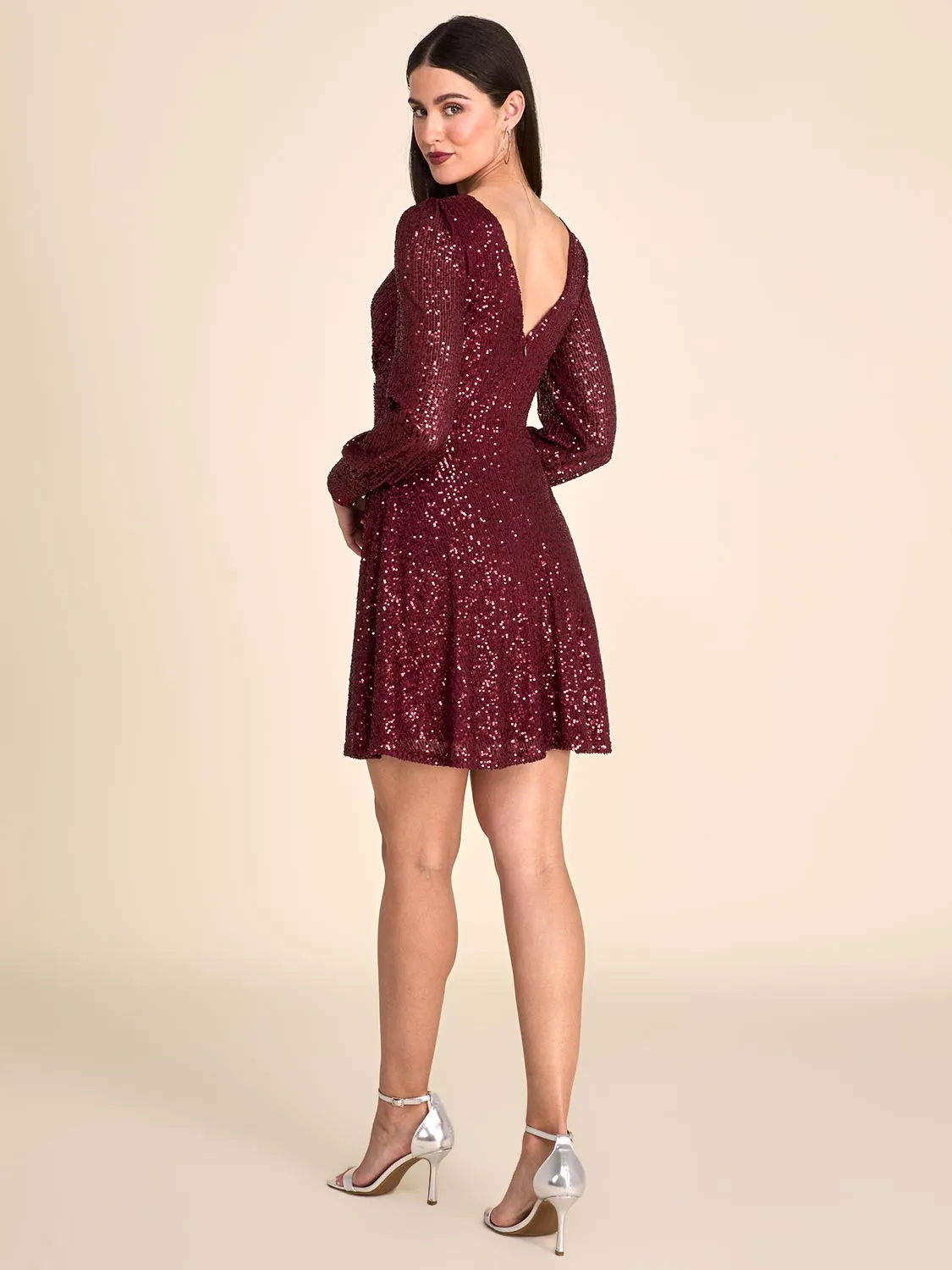 Mini Fit & Flare Sequin Dress sold by Suzy Shier product image thumbnail 2