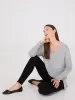 Ribbed V-Neck Tunic Top sold by Suzy Shier