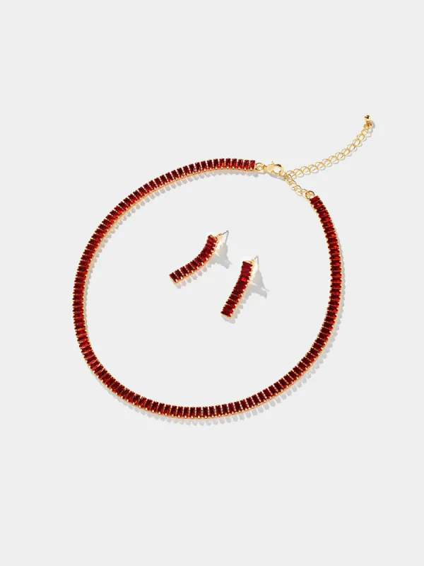 Matching Gem Necklace & Earring Set sold by Suzy Shier