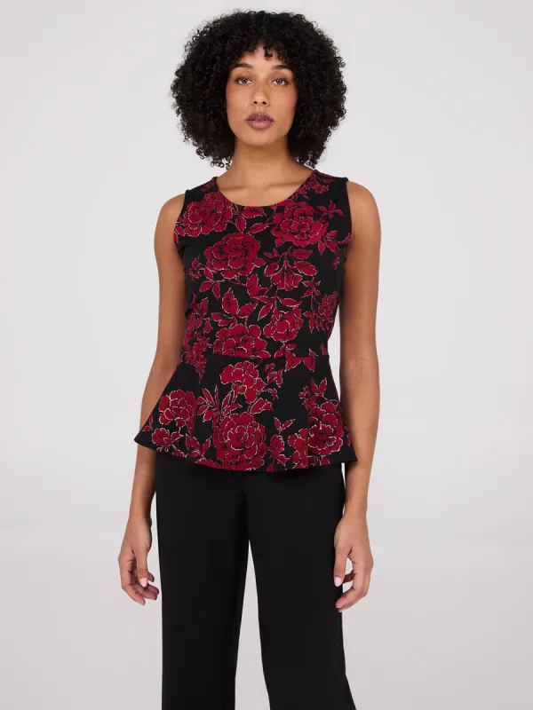 Floral Peplum Top sold by Suzy Shier