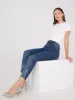 Rhinestone Embellished Slim Leg Jeans sold by Suzy Shier